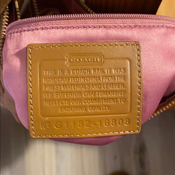 Brown Leather Coach Handbag - Picture 3 of 5